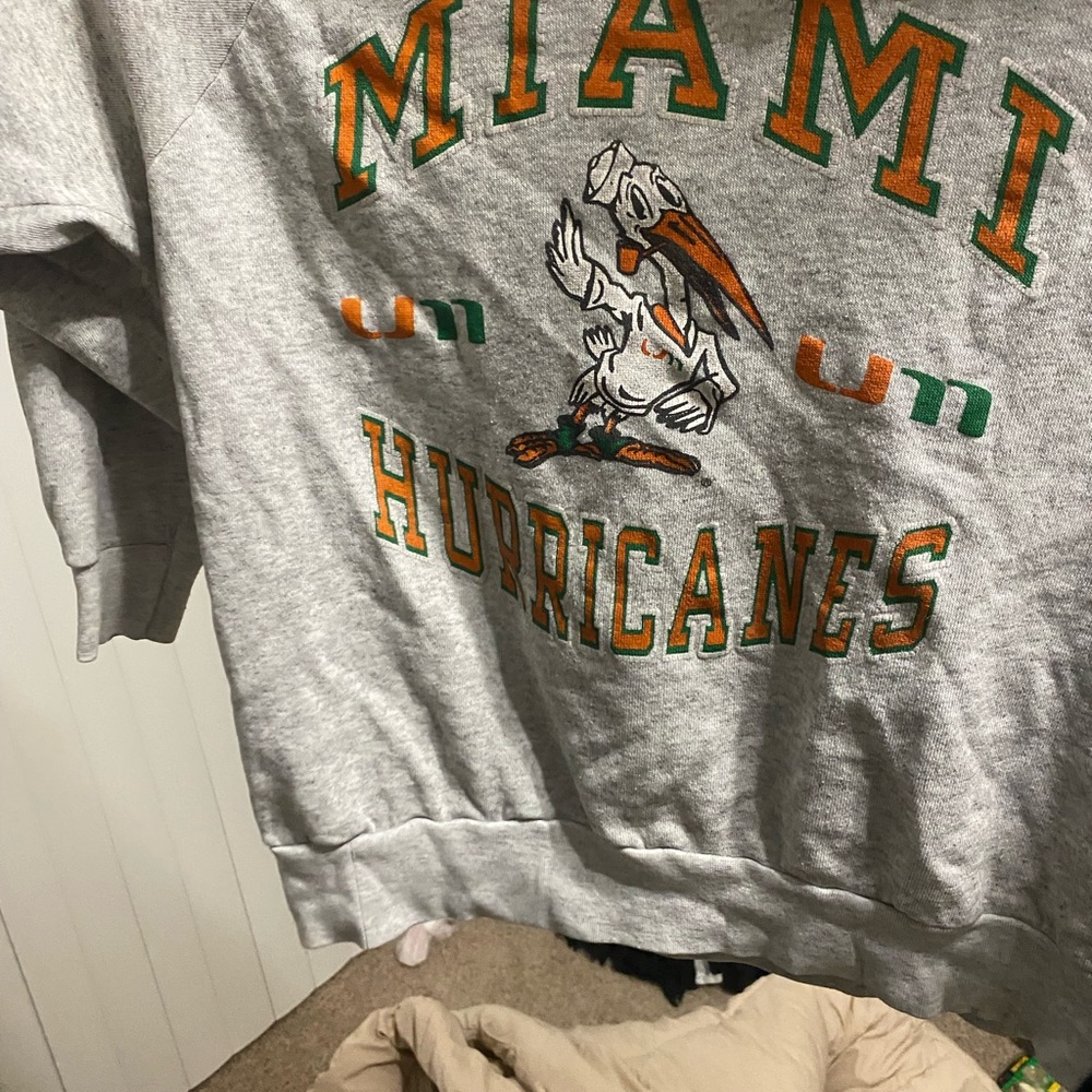 Vintage Miami hurricanes sweatshirt